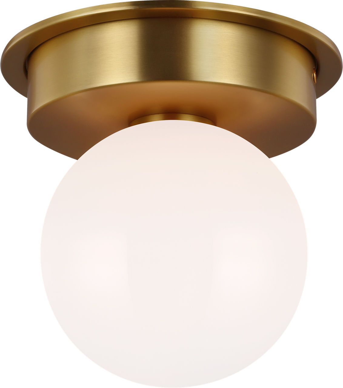 Nodes Medium Flush Mount in Burnished Brass