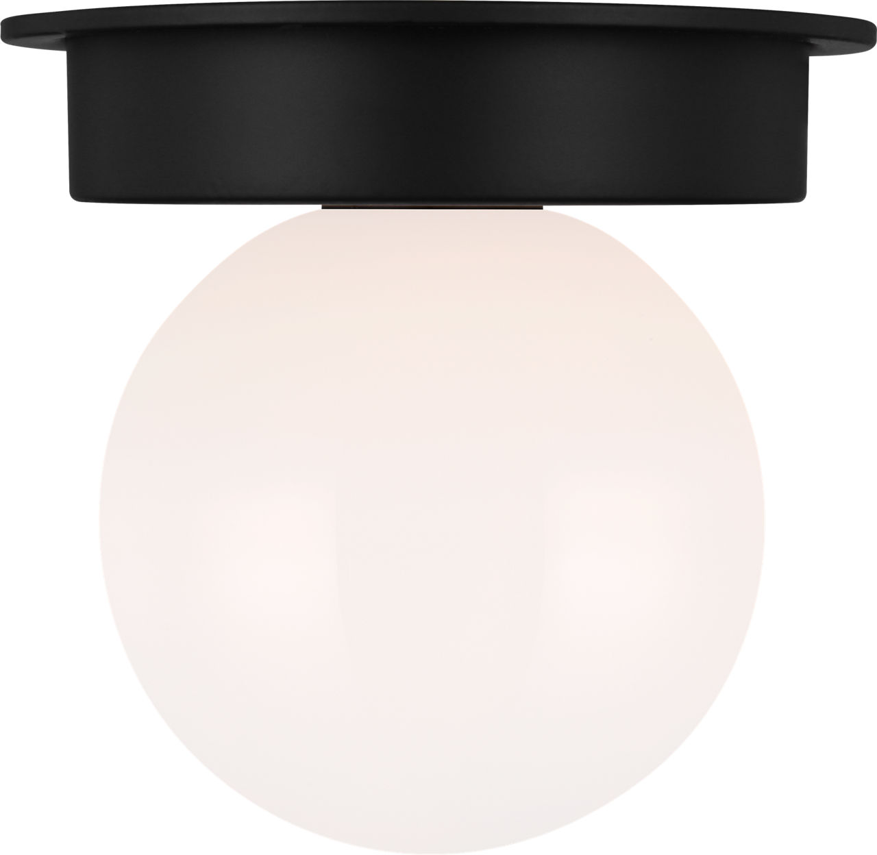 Nodes Medium Flush Mount in Midnight Black