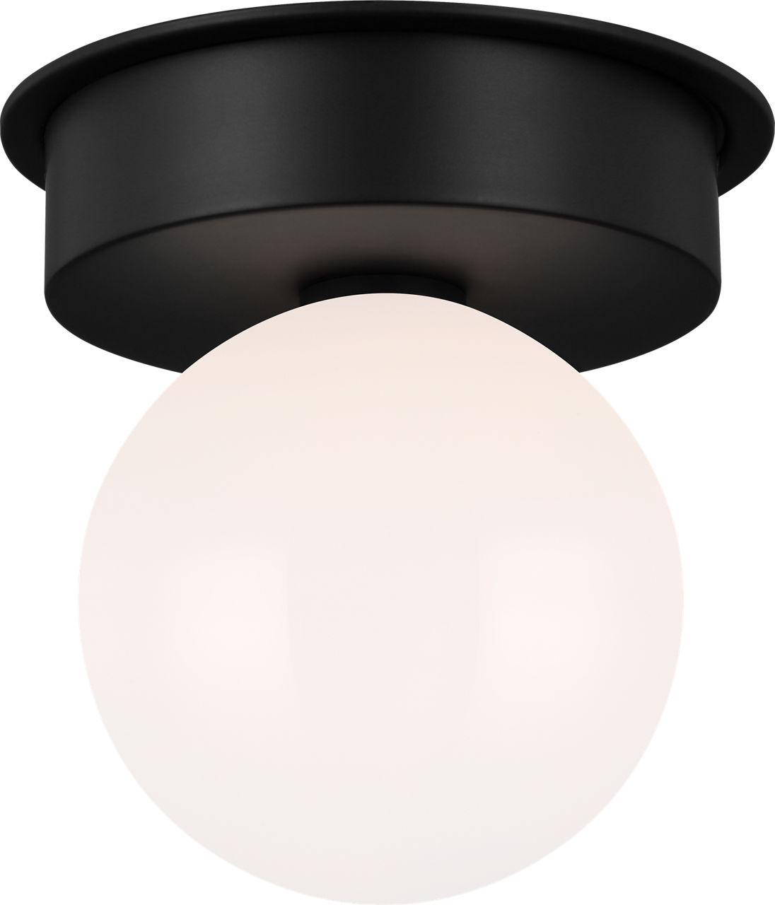 Nodes Large Flush Mount in Midnight Black