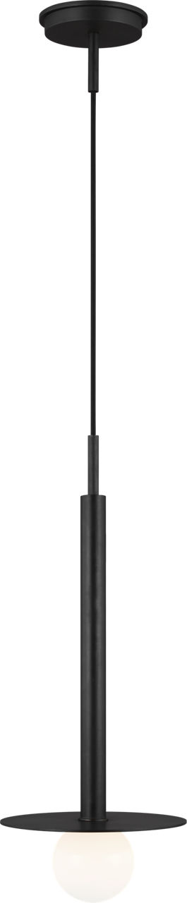 Nodes Short Pendant in Midnight Black