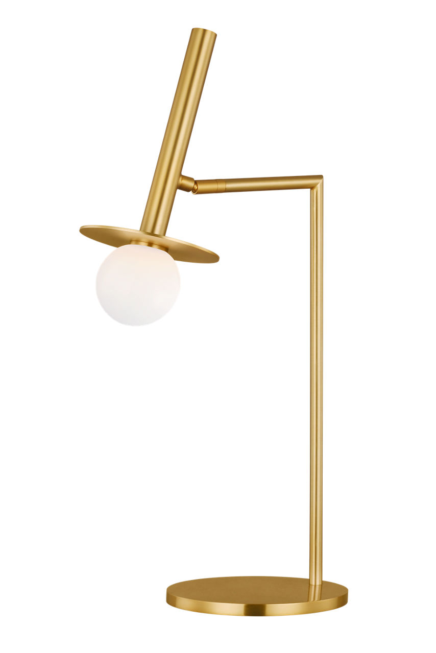 Nodes Table Lamp Burnished Brass Bulbs Inc
