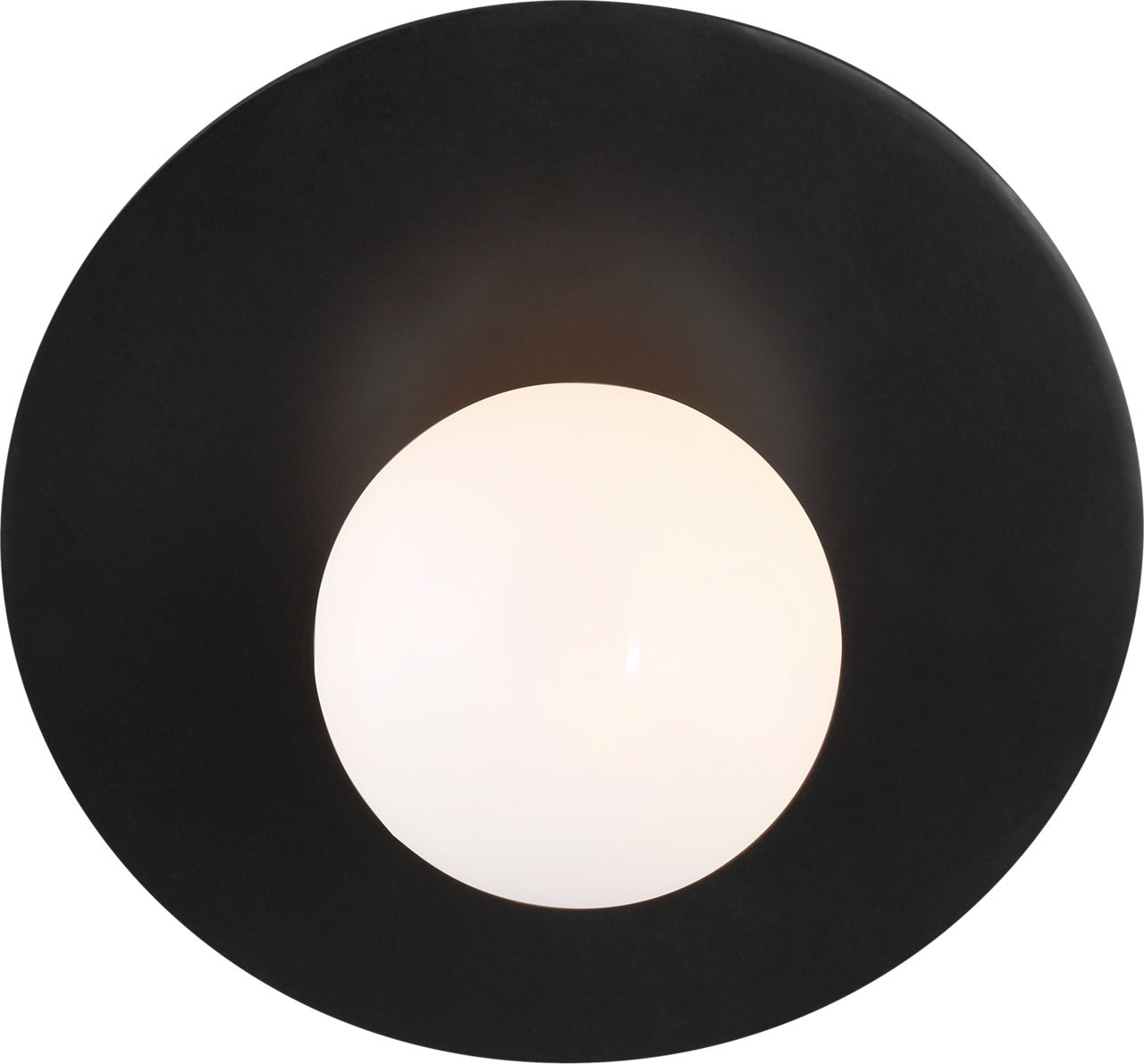 Nodes Large Angled Sconce in Midnight Black