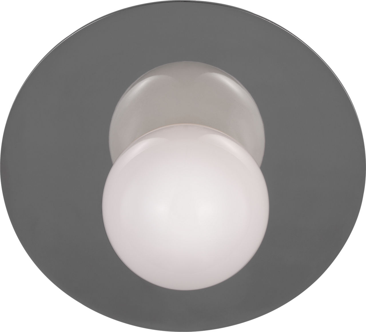 Nodes Large Angled Sconce in Polished Nickel