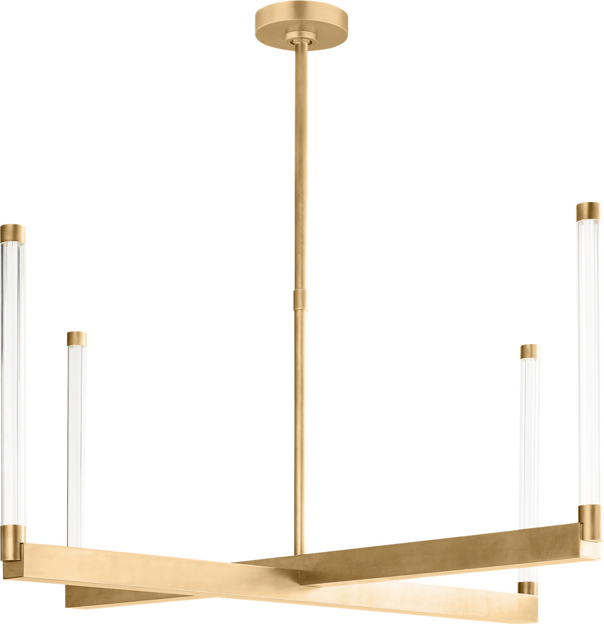 Phobos Large Chandelier Natural Brass 2700K 90 CRI integrated led 90 cri 2700k 120v