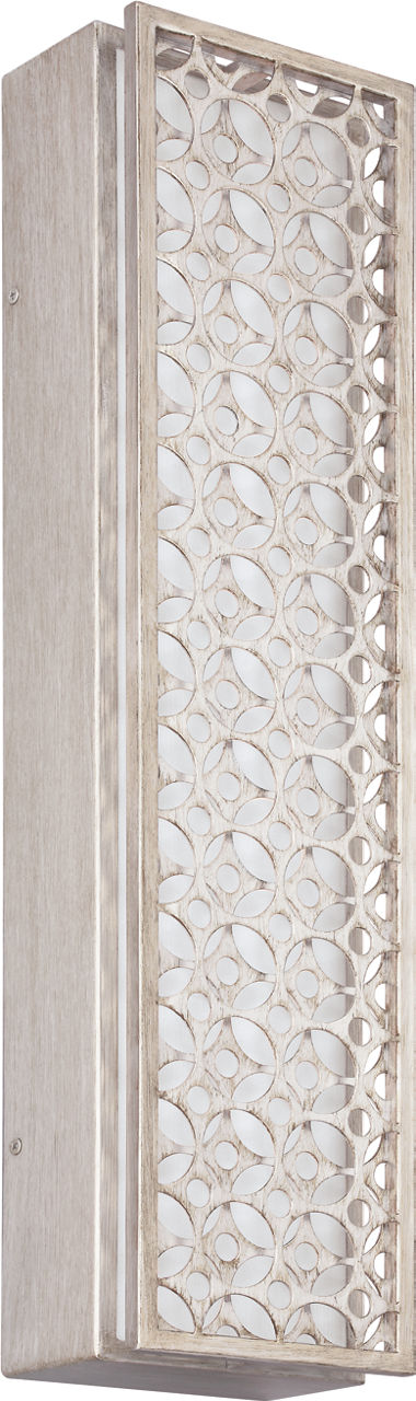 Kenney Large LED ADA Sconce Sunrise Silver Bulbs Included