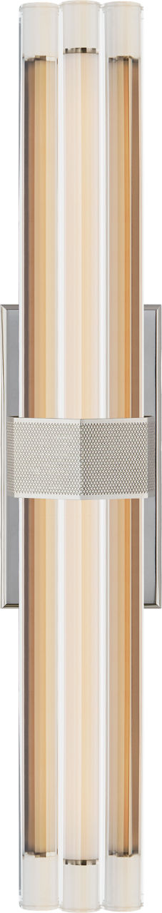 Fascio 24" Sconce in Polished Nickel with Crystal