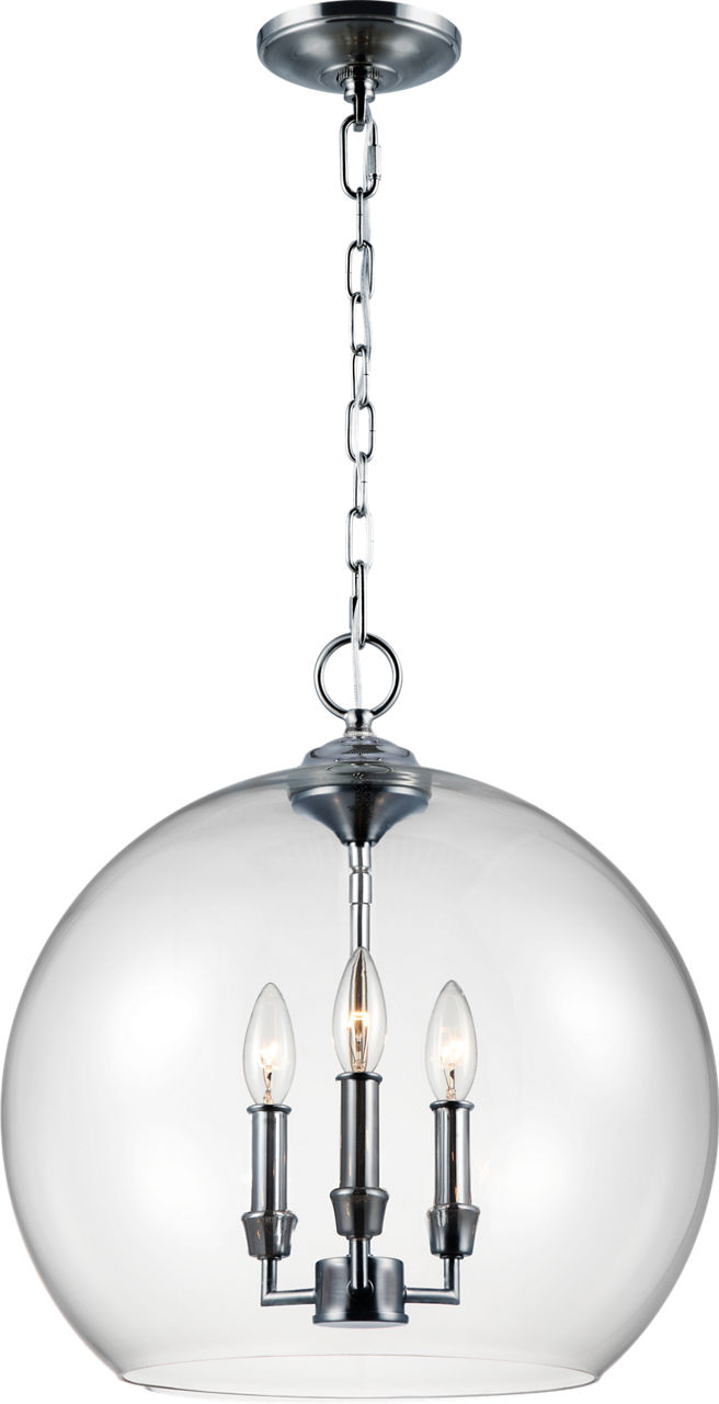 Lawler Orb Pendant in Chrome
