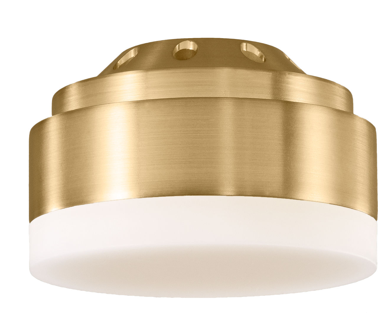Aspen Light Kit Aspen LED Light Kit in with Frosted Acrylic Shade Burnished Brass Bulbs Inc