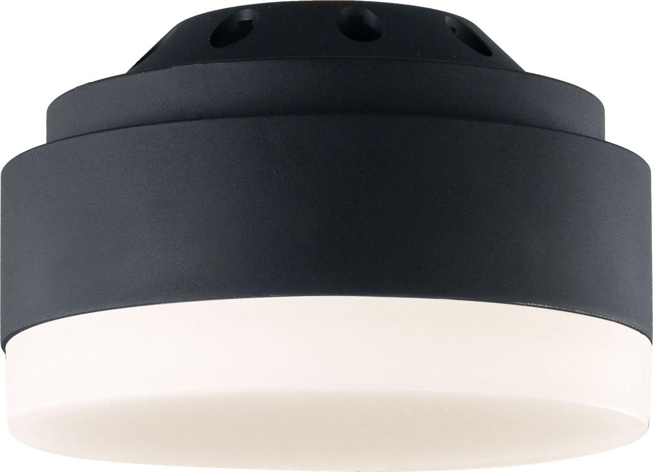 Aspen Light Kit Aspen LED Light Kit in with Frosted Acrylic Shade Midnight Black Bulbs Inc