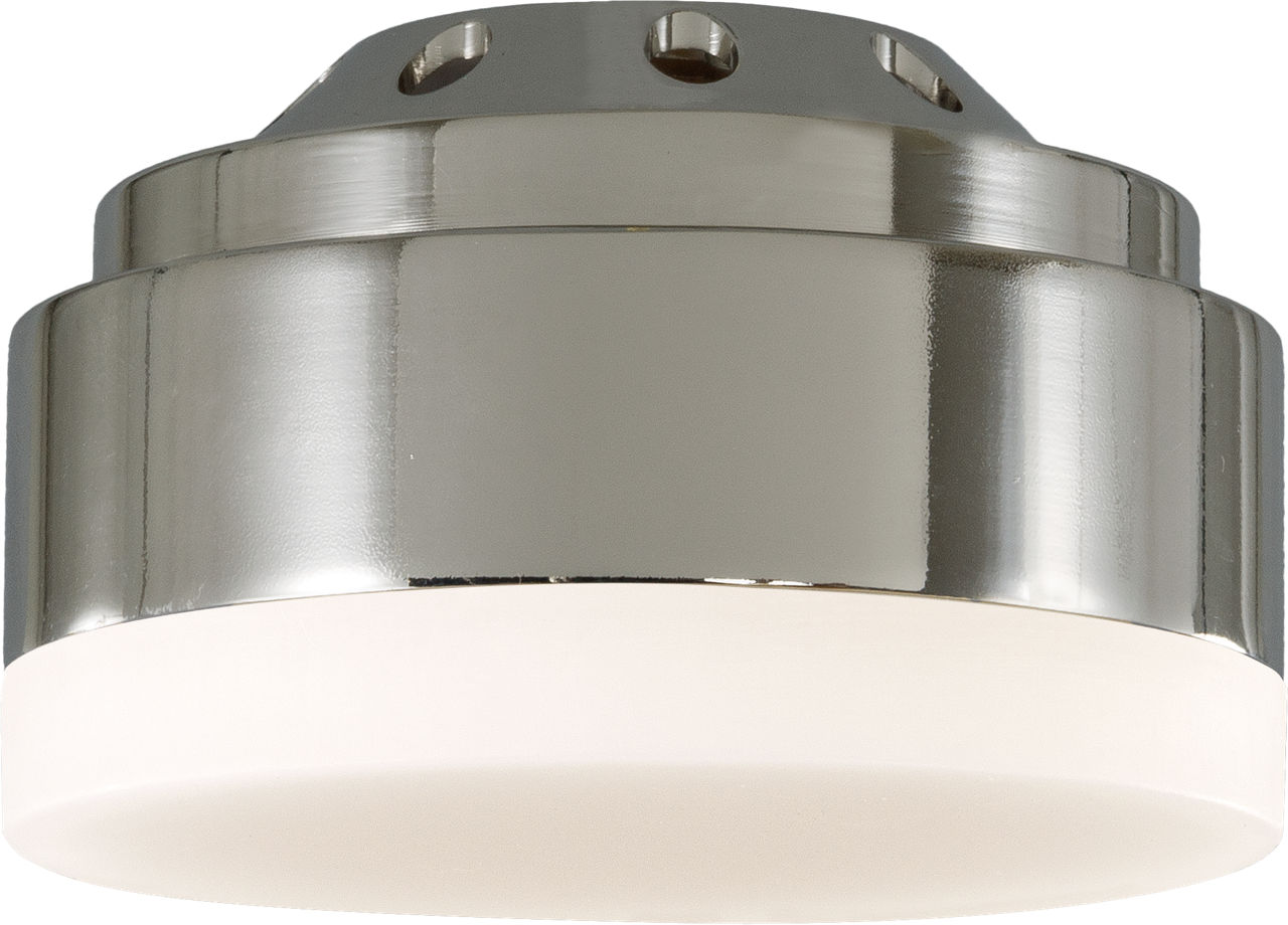 Aspen Light Kit Aspen LED Light Kit in with Frosted Acrylic Shade Polished Nickel Bulbs Included