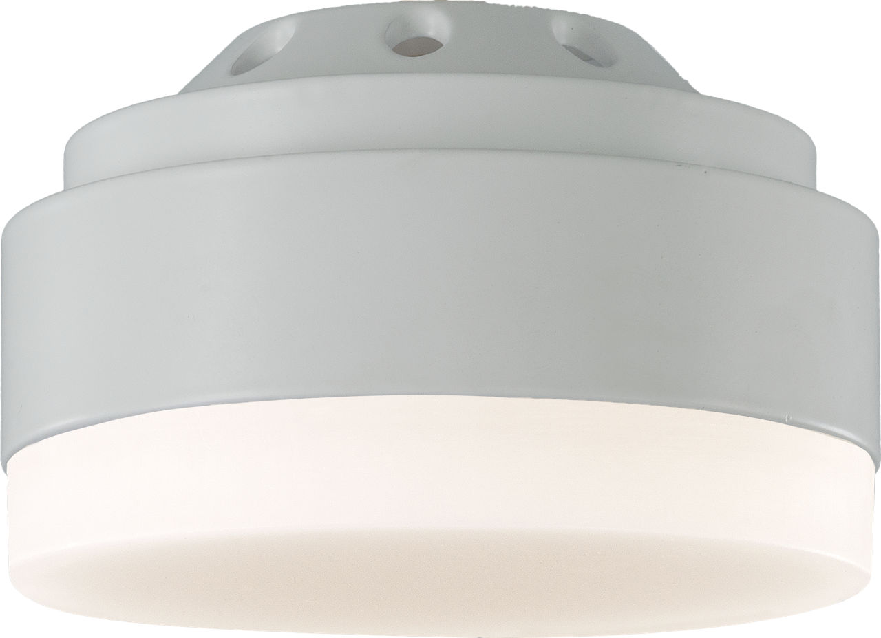 Aspen Light Kit Aspen LED Light Kit in with Frosted Acrylic Shade Matte White Bulbs Included