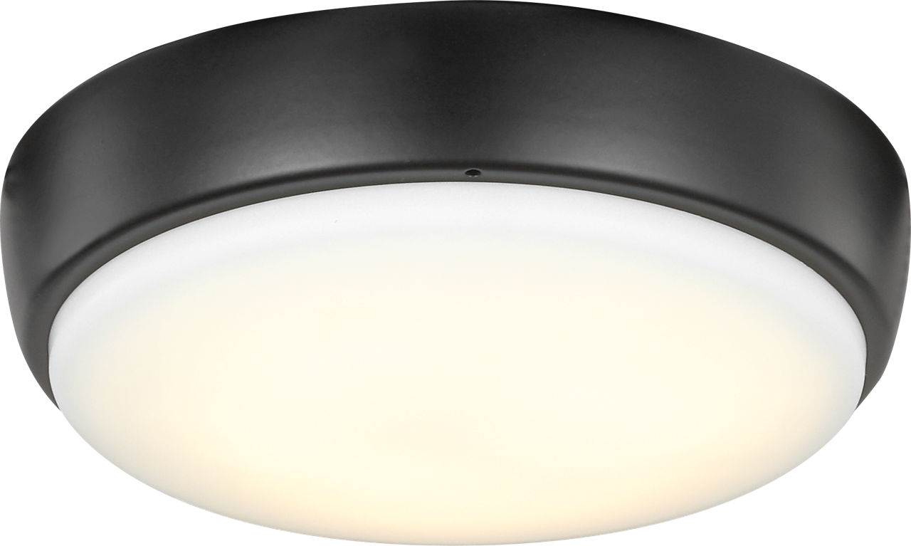 Universal Light Kits 7" LED Light Kit in with Frosted Acrylic Shade Matte Black Bulbs Included