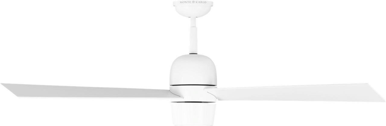Alba 60 LED Ceiling Fan in with Blades and Light Kit Matte White