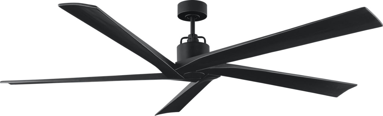 Aspen 70 Ceiling Fan in Midnight Black with Midnight Black Blades and Light Kit