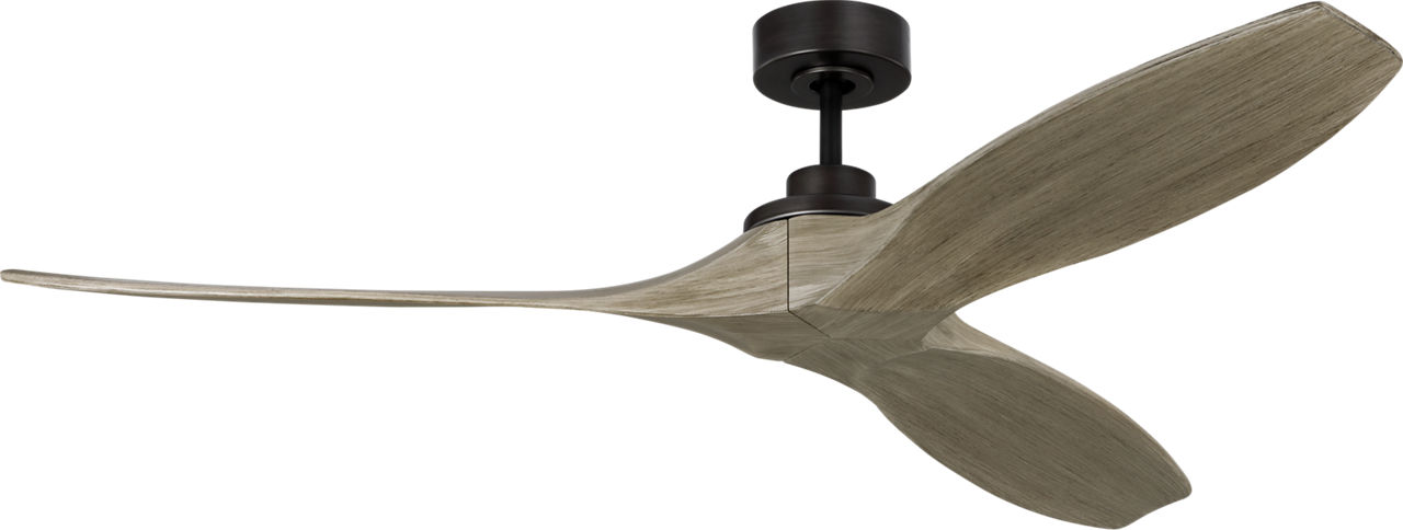 Collins Smart 60 Ceiling Fan in Aged Pewter with Light Grey Weathered Oak Blades