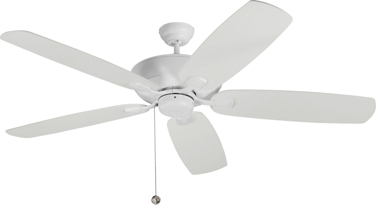 Colony 60 Ceiling Fan in with Blades Matte White