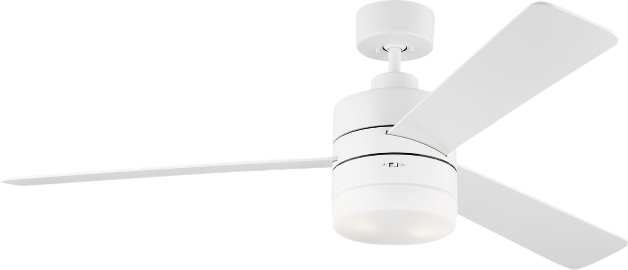 Era 52 LED Ceiling Fan in Matte White with Matte White Blades and Light Kit