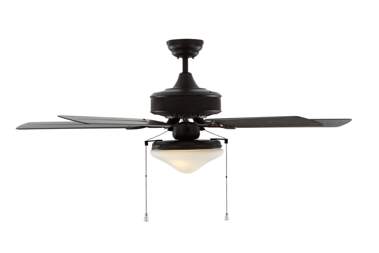Haven Outdoor 52 LED Ceiling Fan in with Blades and Bowl Light Kit Bronze