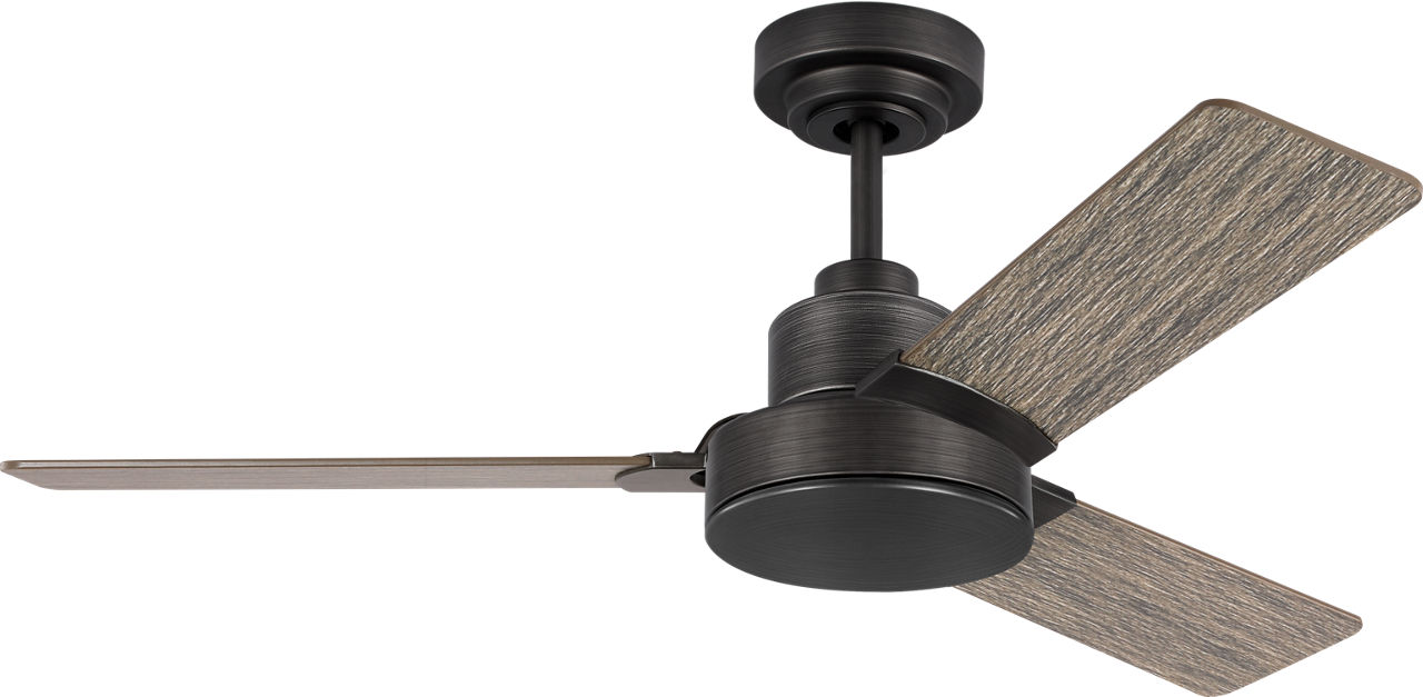 Jovie 44 Ceiling Fan in with Light Grey Weathered Oak Blades Aged Pewter