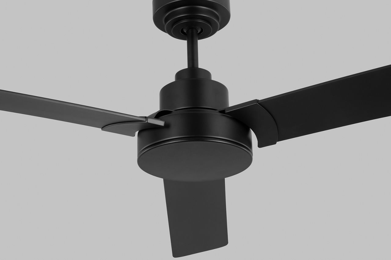 Jovie Outdoor 58 Ceiling Fan in with Blades Midnight Black
