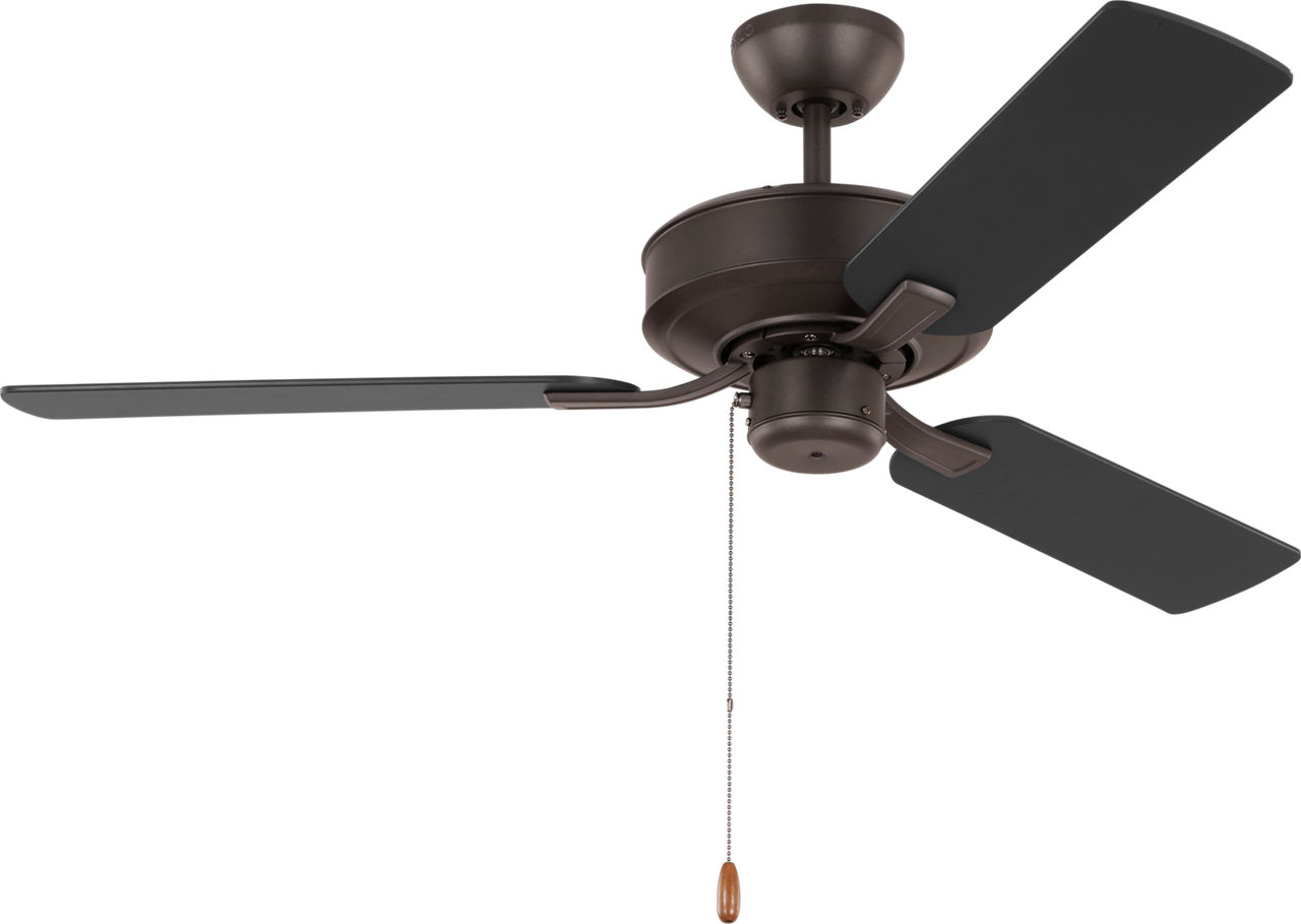 Linden 48 Ceiling Fan in with / American Walnut Reversible Blades Bronze