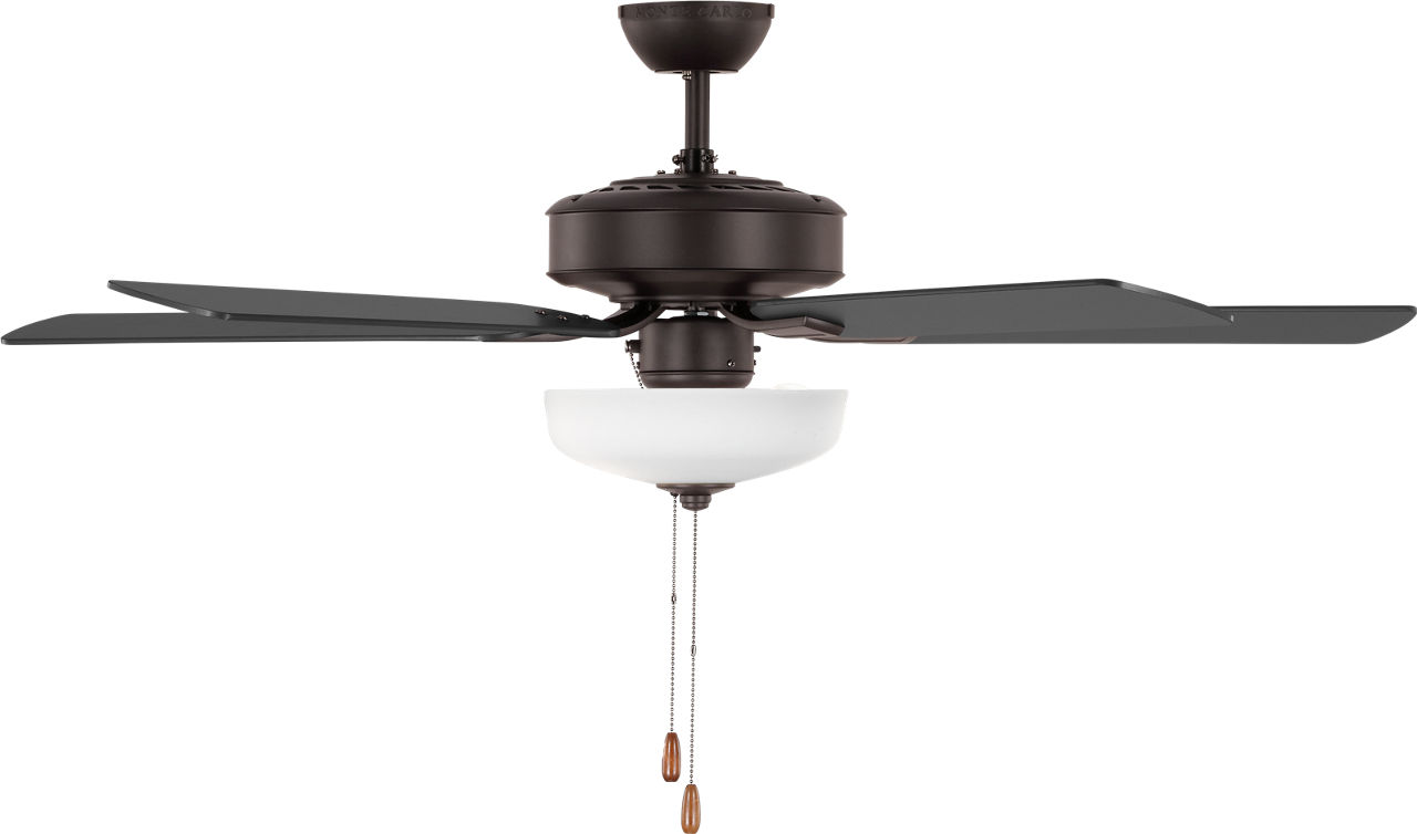 Linden 52 LED Ceiling Fan in with / American Walnut Reversible Blades and Bowl Light Kit Bronze