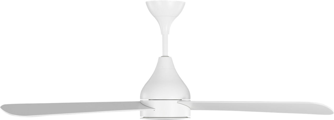 Streaming Smart 52 LED Ceiling Fan in with Blades and Light Kit Matte White