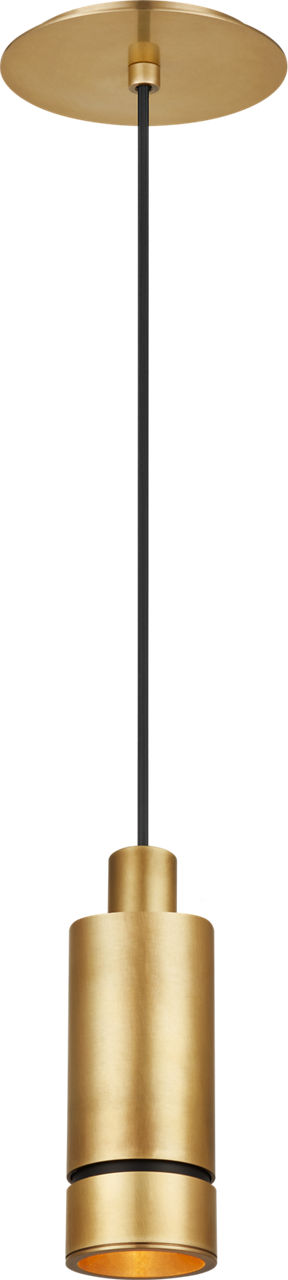 Sottile Small Pendant Natural Brass LED 2700K 90 CRI 120-277V