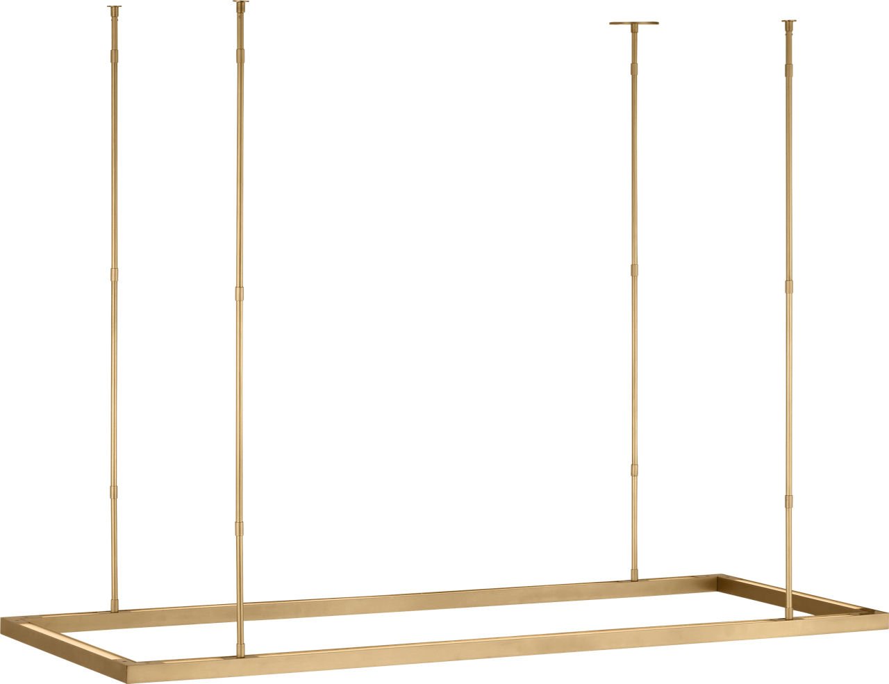 Stagger Halo 50 Uplight Linear Suspension Natural Brass 2700K 90 CRI