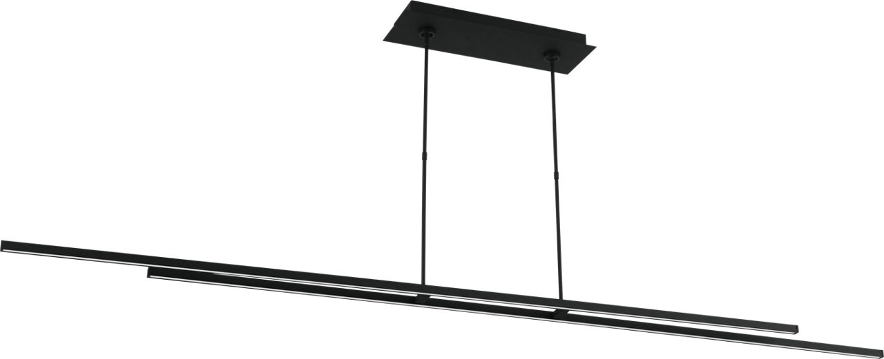 Stagger 2 84 Linear Suspension Nightshade Black 2700K 90 CRI integrated led 90 cri 2700k 120v