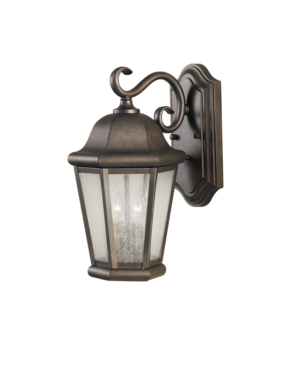 Martinsville Medium Two Light Outdoor Wall Lantern in Corinthian Bronze