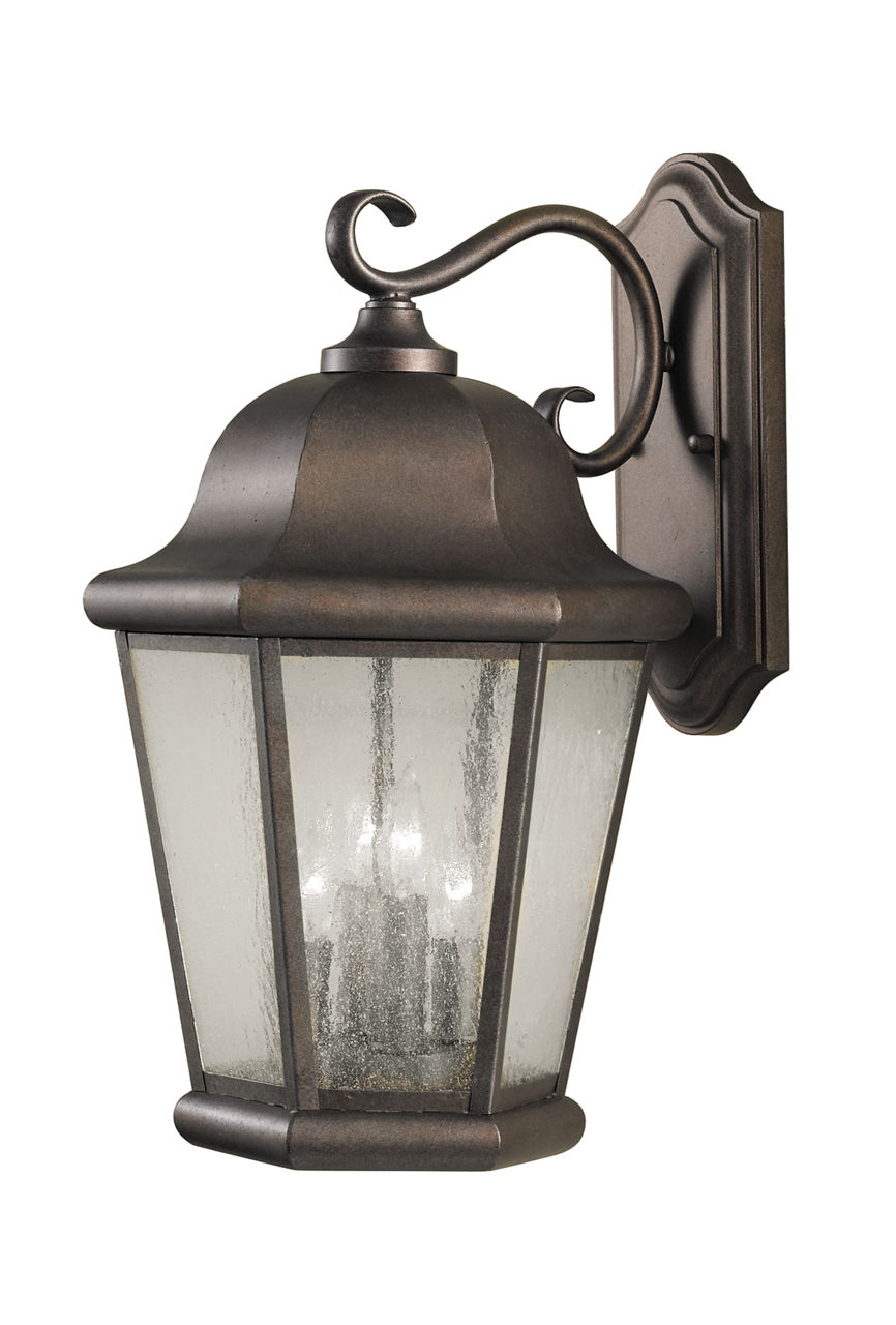 Martinsville Extra Large Four Light Outdoor Wall Lantern in Corinthian Bronze