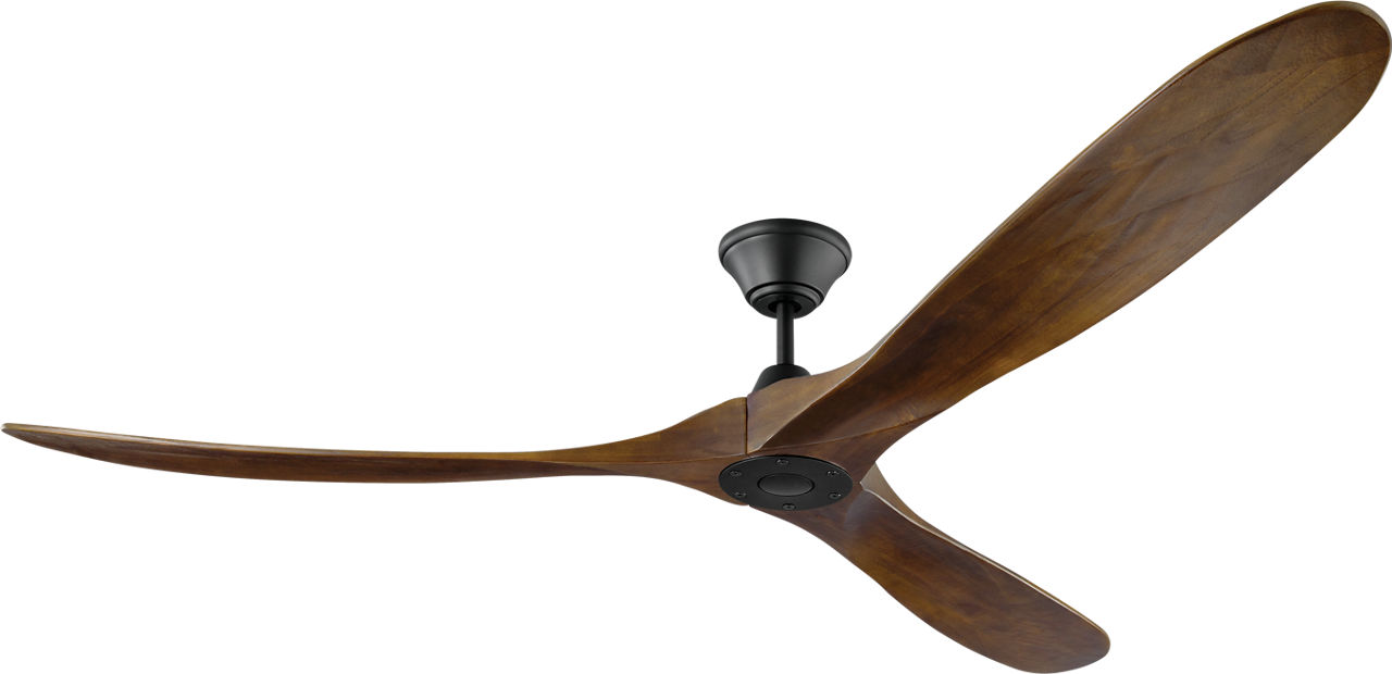 Maverick 70 Ceiling Fan in with Dark Walnut Blades Matte Black