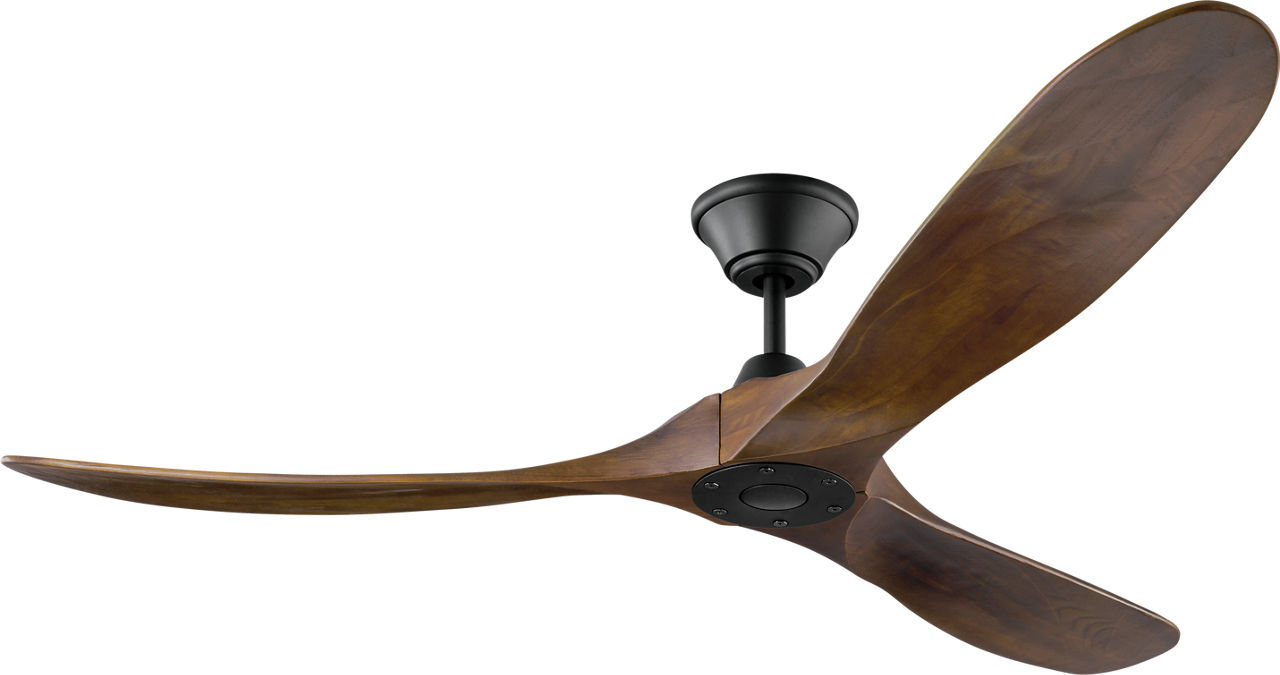 Maverick 60 Ceiling Fan in with Dark Walnut Blades Matte Black