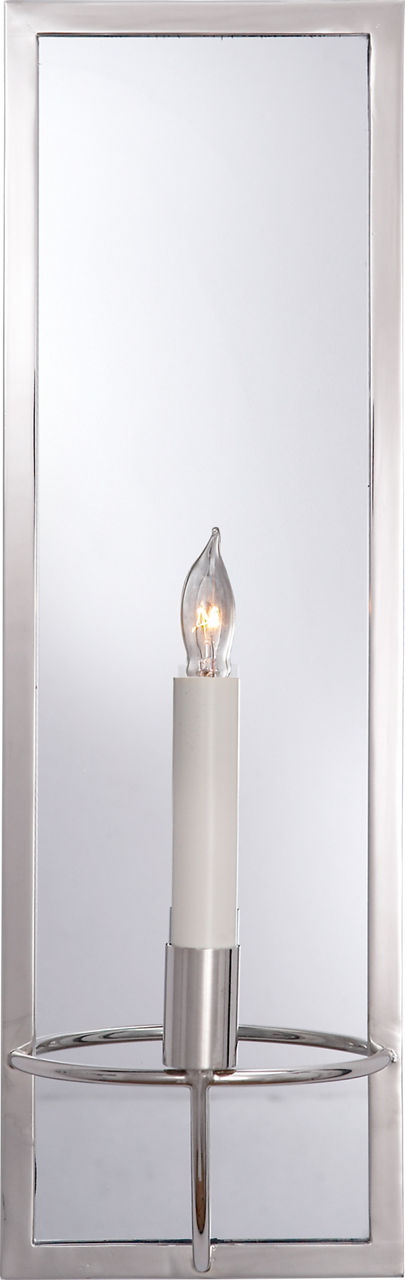 Regent Rectangular Sconce in Polished Nickel