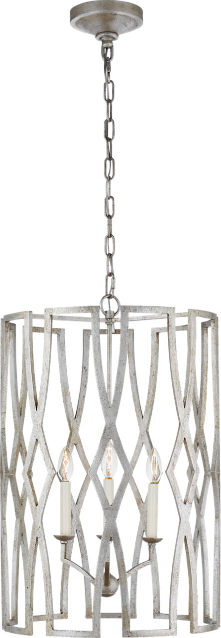 Brittany Medium Lantern in Venetian Silver