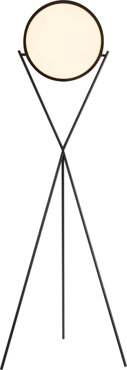 Dot Stance 13" Rotating Floor Lamp in Matte Black