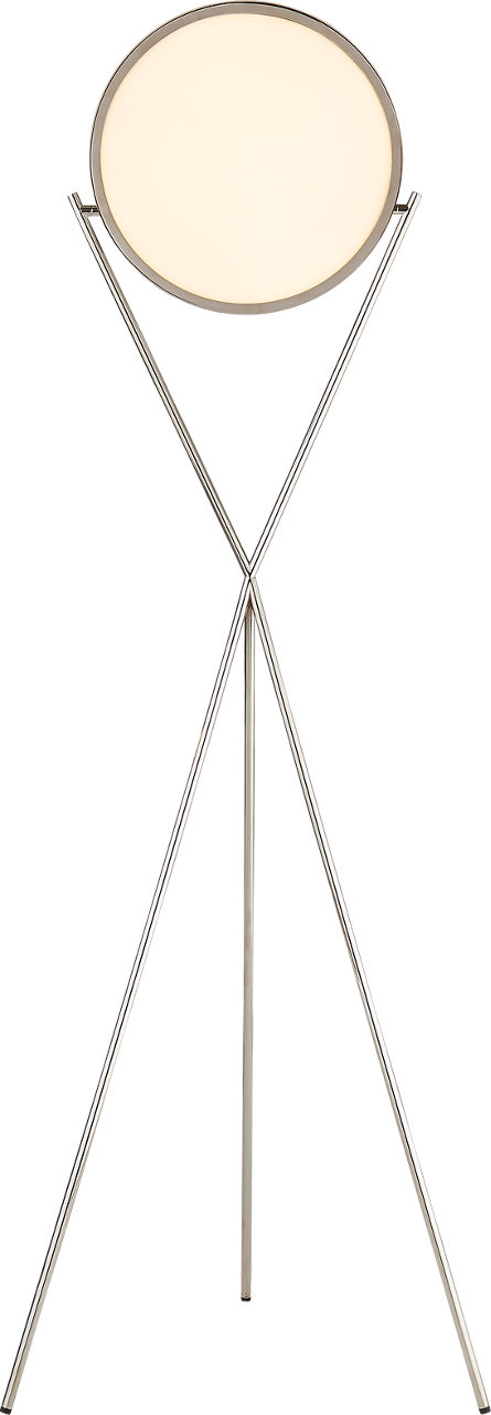 Dot Stance 13" Rotating Floor Lamp in Polished Nickel