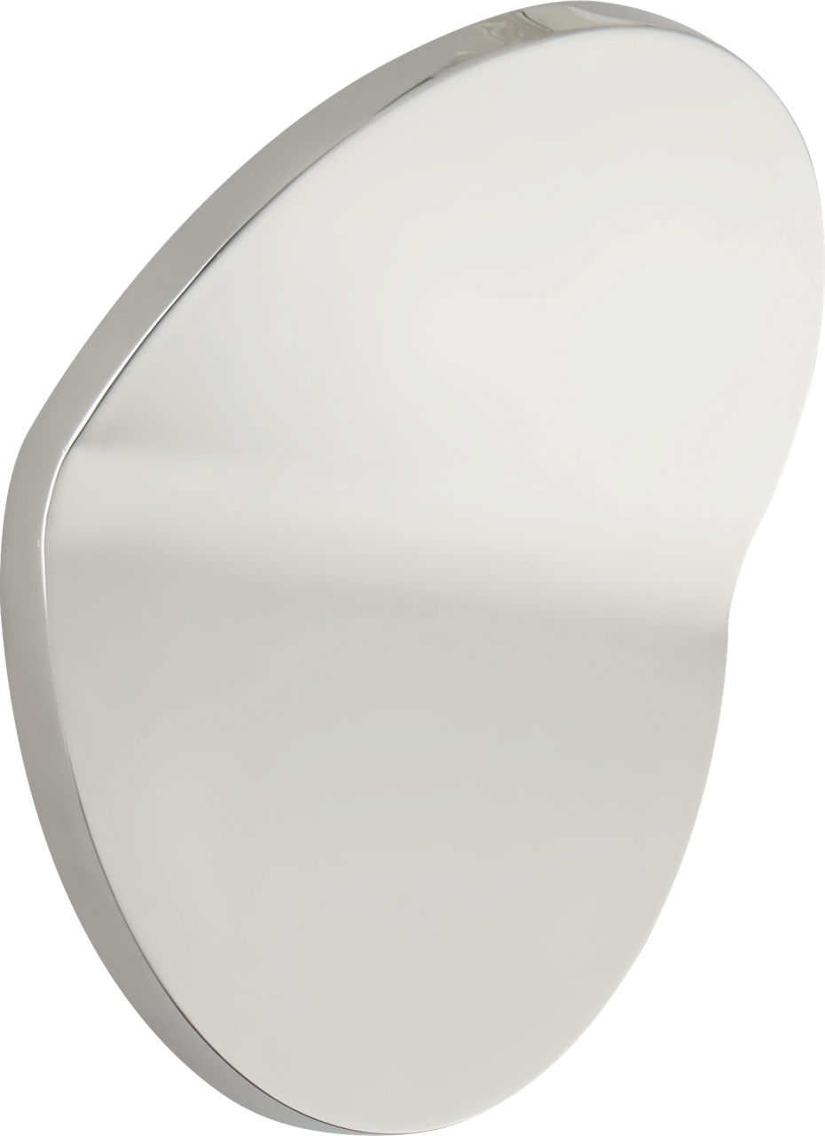 Bend Large Round Light in Polished Nickel