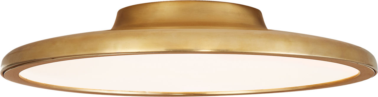 Dot 16" Flush Mount in Natural Brass