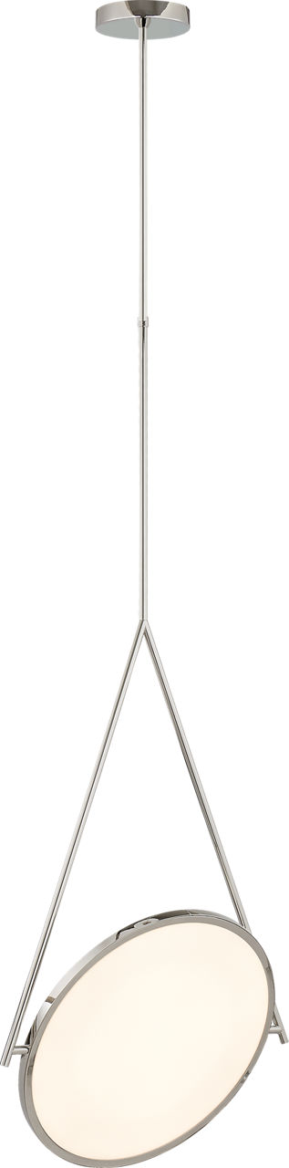 Dot Stance 13" Rotating Pendant in Polished Nickel