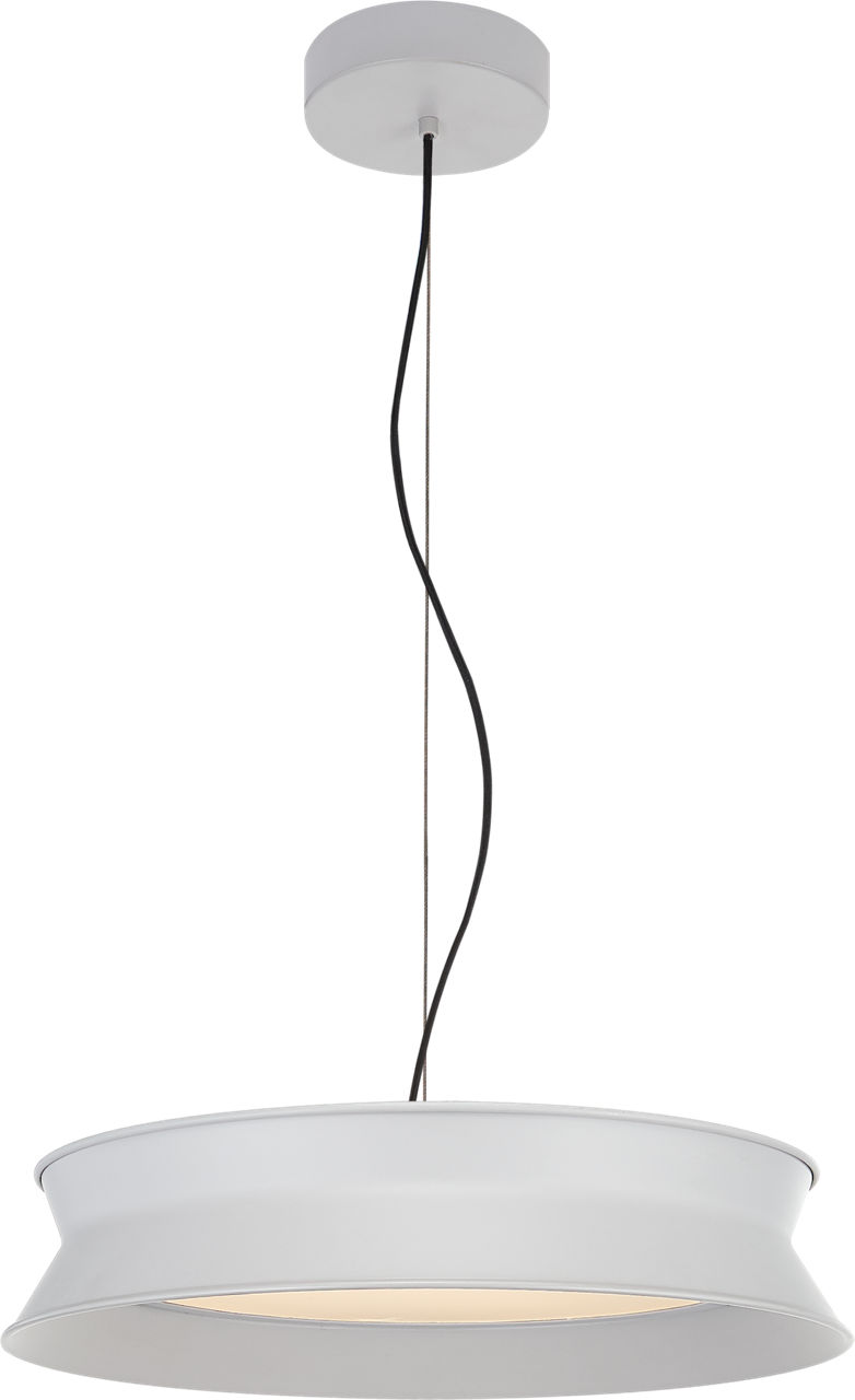 60/40 Dot 16" Pendant in Stone White