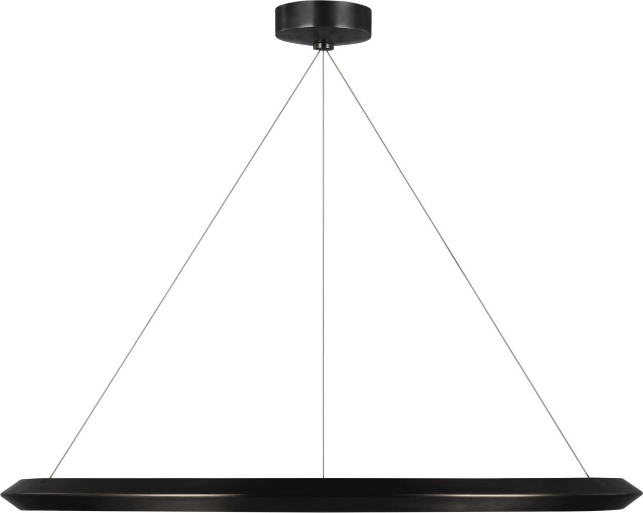 Encircle 38" Ring Chandelier in Bronze