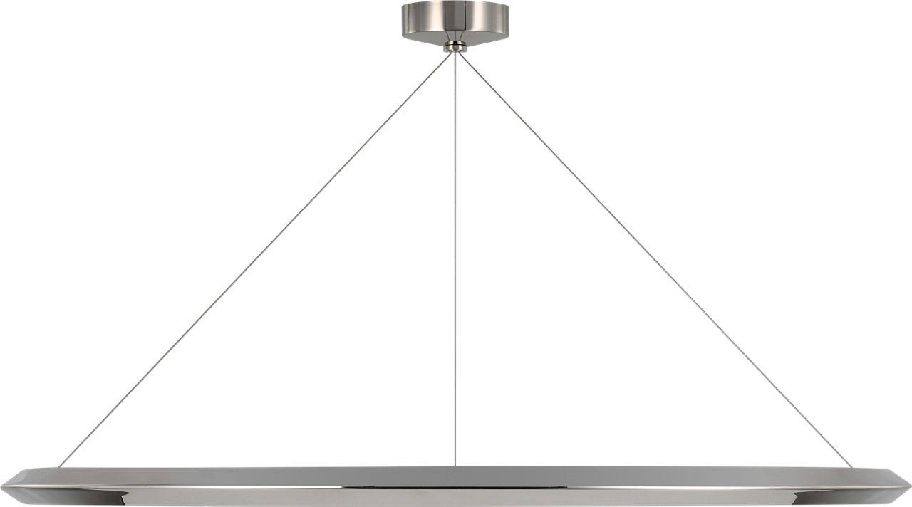 Encircle 48" Ring Chandelier in Polished Nickel