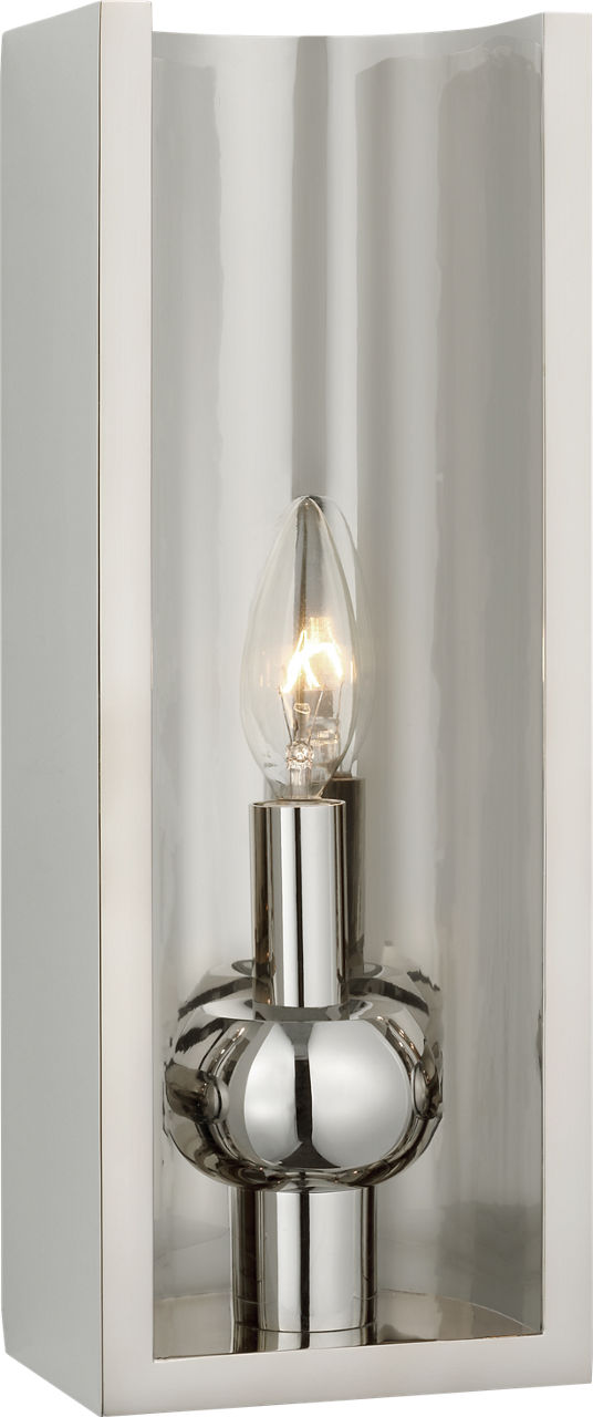 Comtesse Medium Shield Sconce in Polished Nickel
