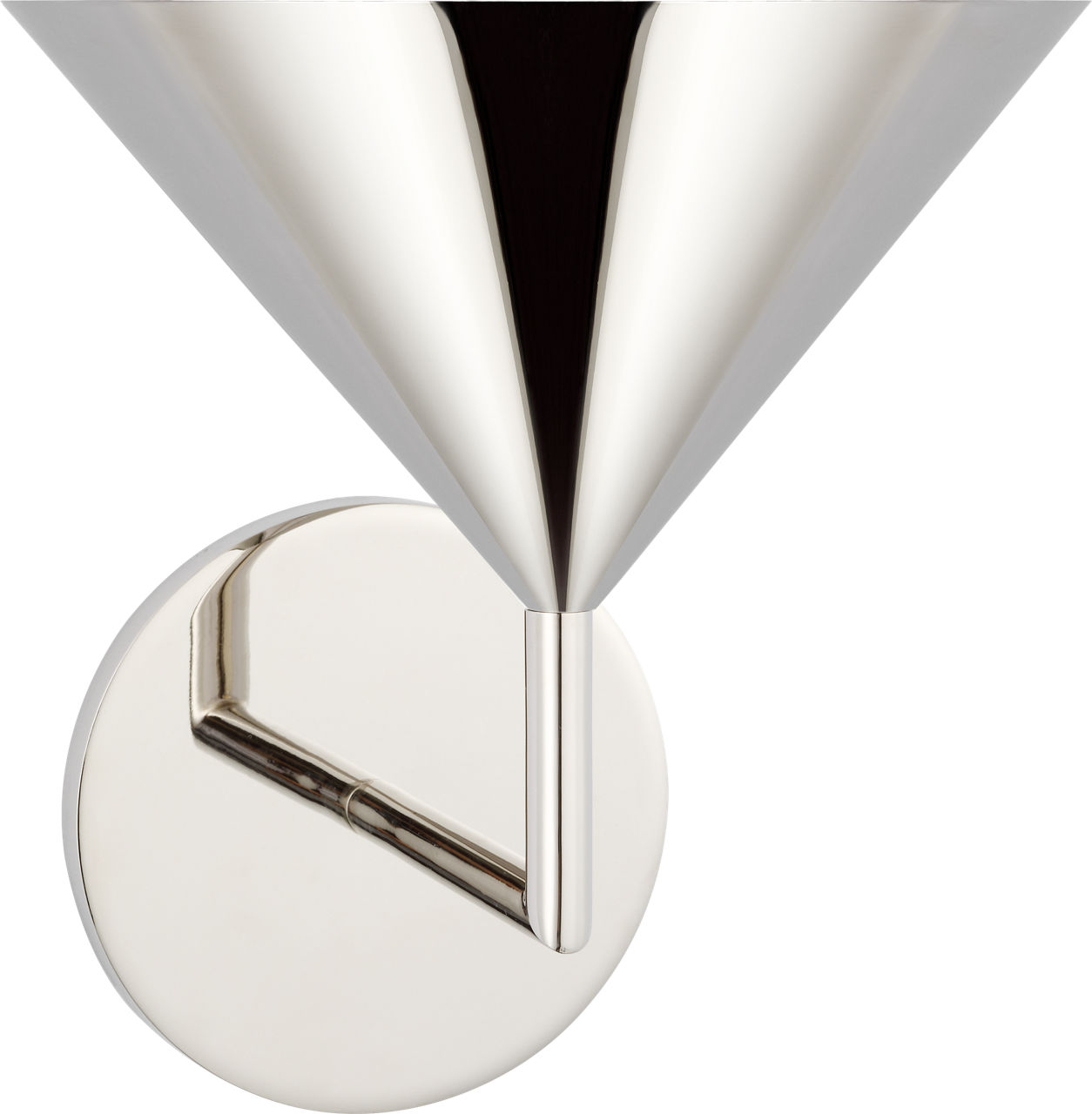 Orsay Small Single Sconce in Polished Nickel