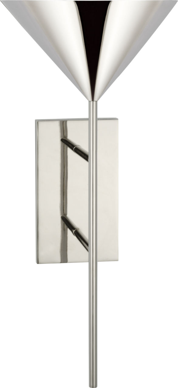 Orsay Medium Uplight Sconce in Polished Nickel