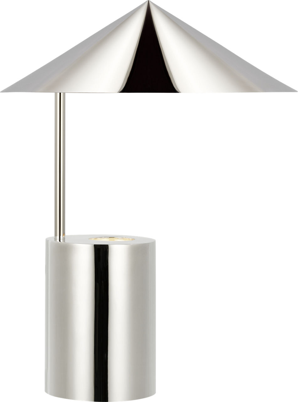 Orsay Small Table Lamp in Polished Nickel