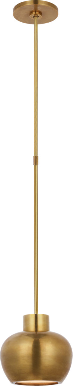Comtesse Small Pendant in Hand-Rubbed Antique Brass