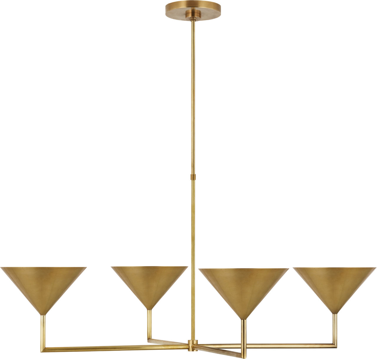 Orsay XL Chandelier in Hand-Rubbed Antique Brass